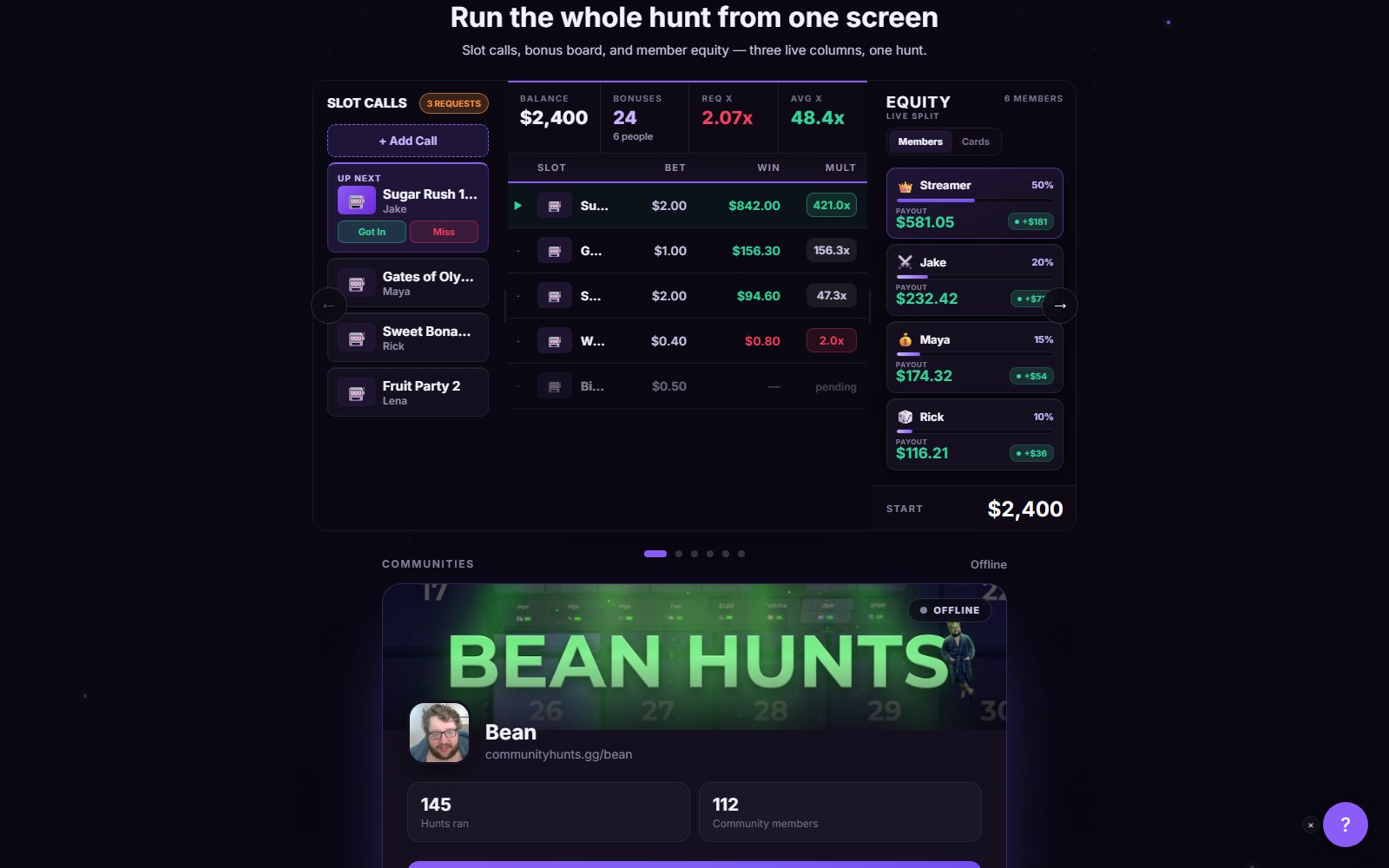 CommunityHunts.gg - Live Bonus Hunt Platform thumbnail 2